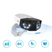 Reolink Duo 2 WiFi IP Κάμερα Παρακολούθησης Wi-Fi 4K Αδιάβροχη με Αμφίδρομη Επικοινωνία