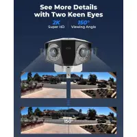Reolink Duo 2 PoE 4K 8MP UHD IK10 Vandal-Proof PoE IP Camera with 180° Panoramic View