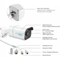Reolink RLC-810A IP Κάμερα Παρακολούθησης 4K Αδιάβροχη με Μικρόφωνο και Φακό 4mm