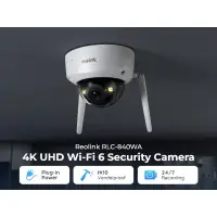 Reolink RLC-840WA IP Κάμερα Παρακολούθησης Wi-Fi 4K με Ηχείο και τεχνολογία αντι-βανδαλισμού IK10