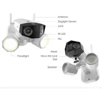 Reolink Duo Floodlight IP Κάμερα Παρακολούθησης Wi-Fi 4K Αδιάβροχη με Αμφίδρομη Επικοινωνία