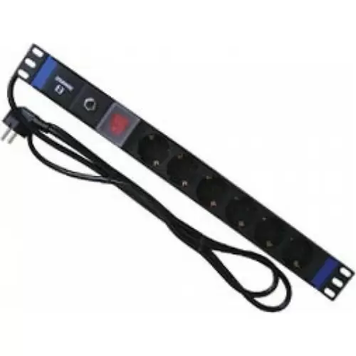 RACK ΠΟΛΥΠΡΙΖΟ 19'' 1U 6Θ+ΔΙΑΚ.4000W 16A SFW