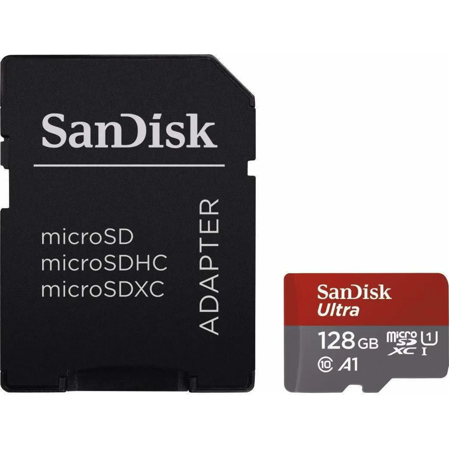 SanDisk Ultra microSDXC 128GB + SD Adapter 120MB/s  A1 C