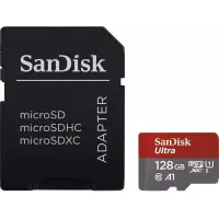SanDisk Ultra microSDXC 128GB + SD Adapter 120MB/s  A1 C