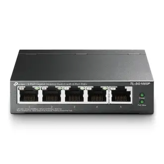 TP-Link TL-SG1005P v5.0, ​5-Port Gigabit Desktop Switch with 4-Port PoE