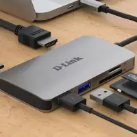 D-Link USB-C Docking Station με HDMI 4K PD Ασημί (DUB-M610)